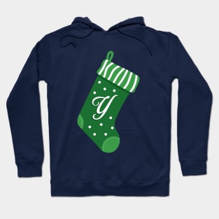 Christmas Stocking with Letter Y Hoodie